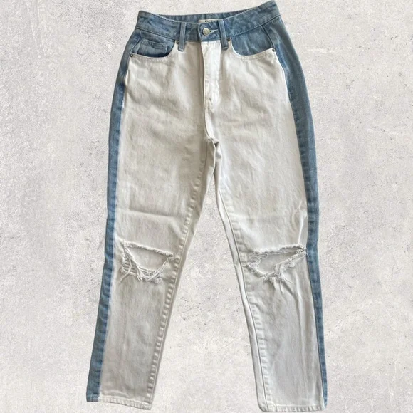 PacSun Jeans Mom Jeans Pacsun Twotoned Size 24 Waist Poshmark